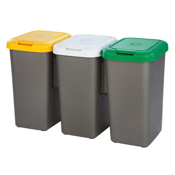 Trio - Dustbin For Separating Waste | 25 L