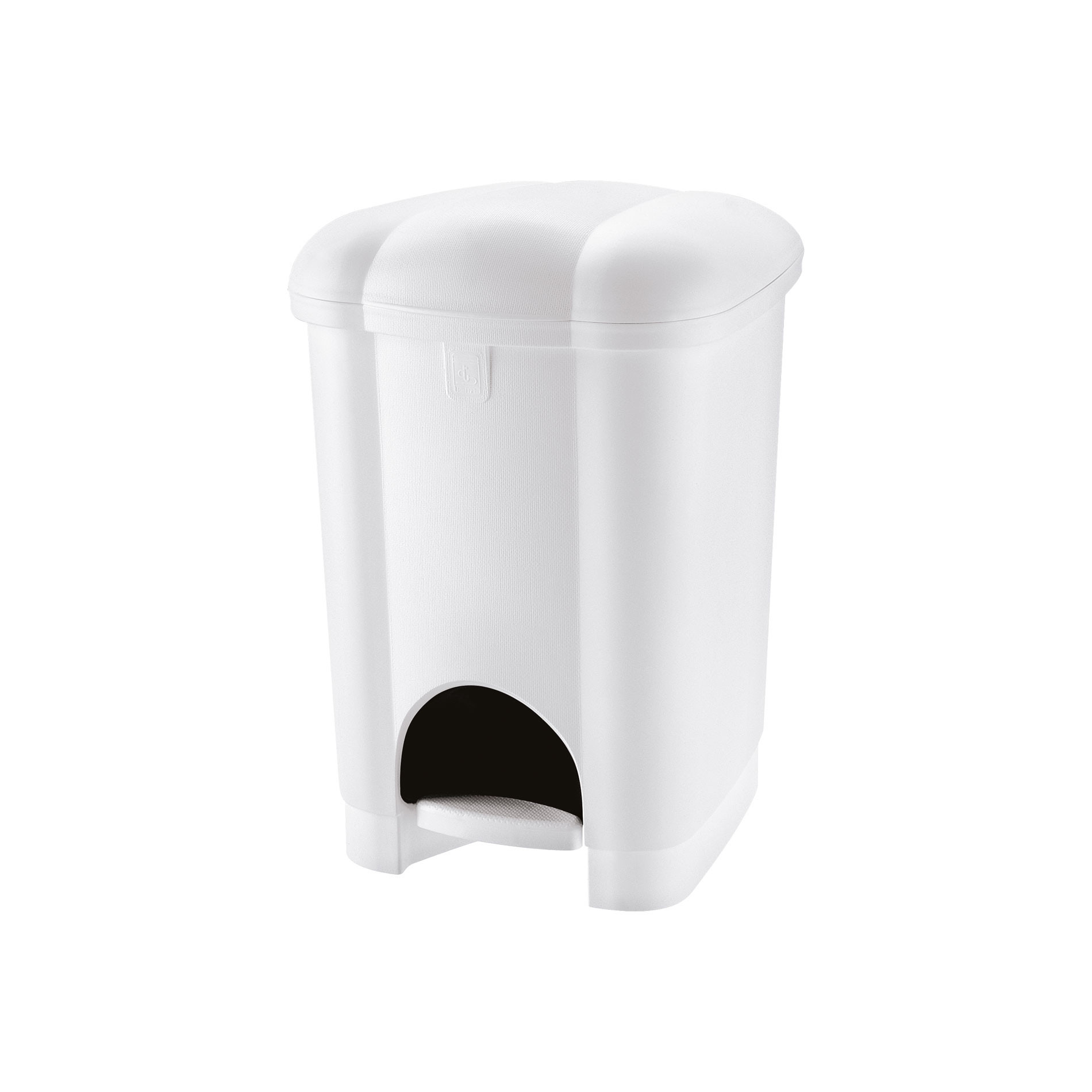 Carolina Pedal bin with liner | 16 L White