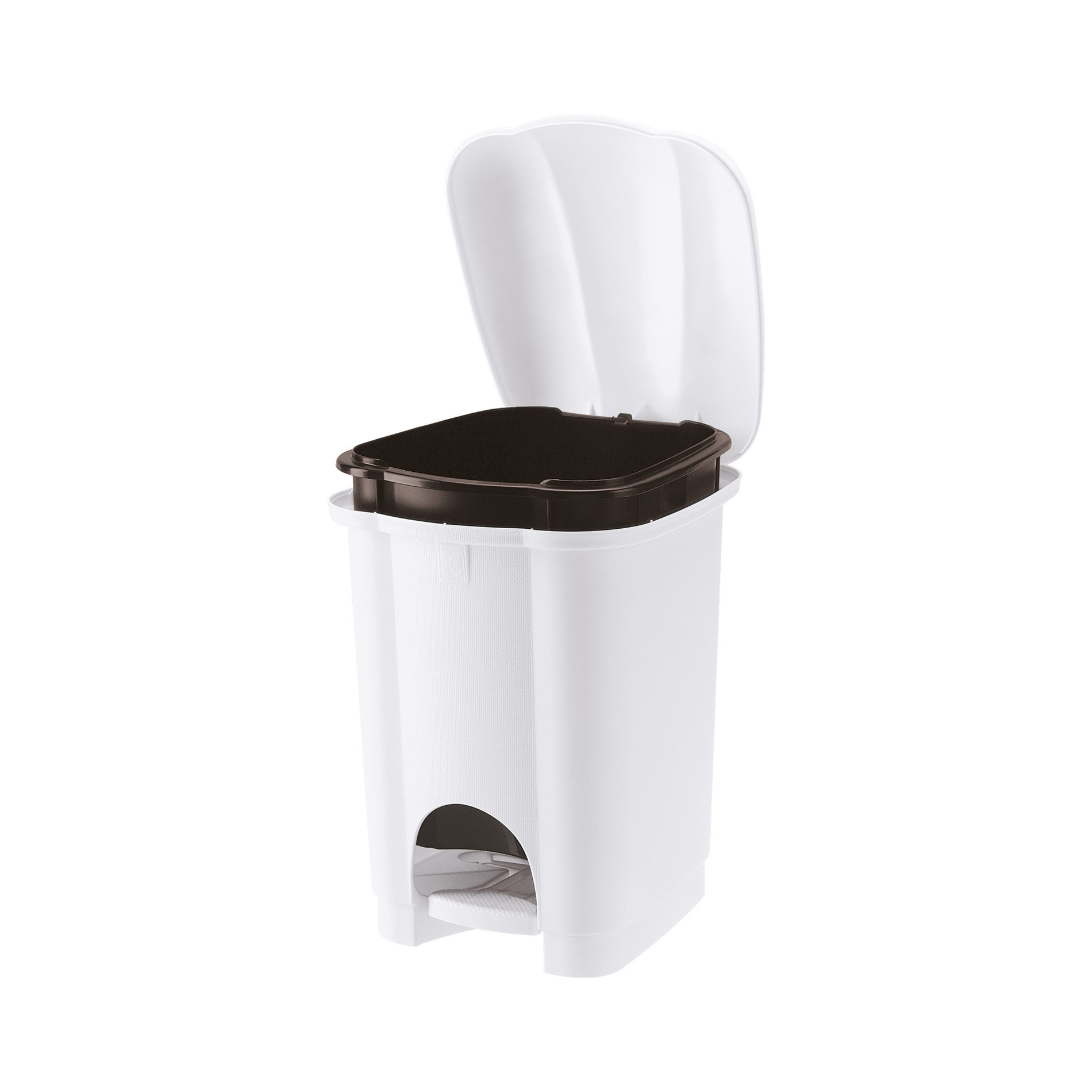 Carolina Pedal bin with liner | 6 L White