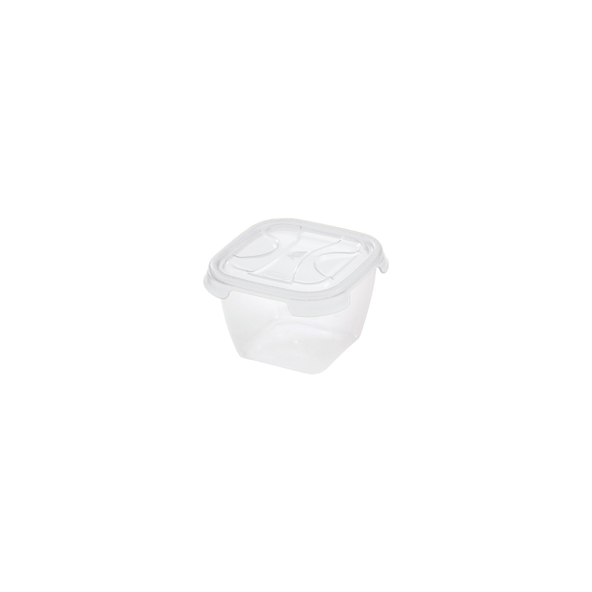 Square Nuvola fridge box | 0.25 L Transp. lime green