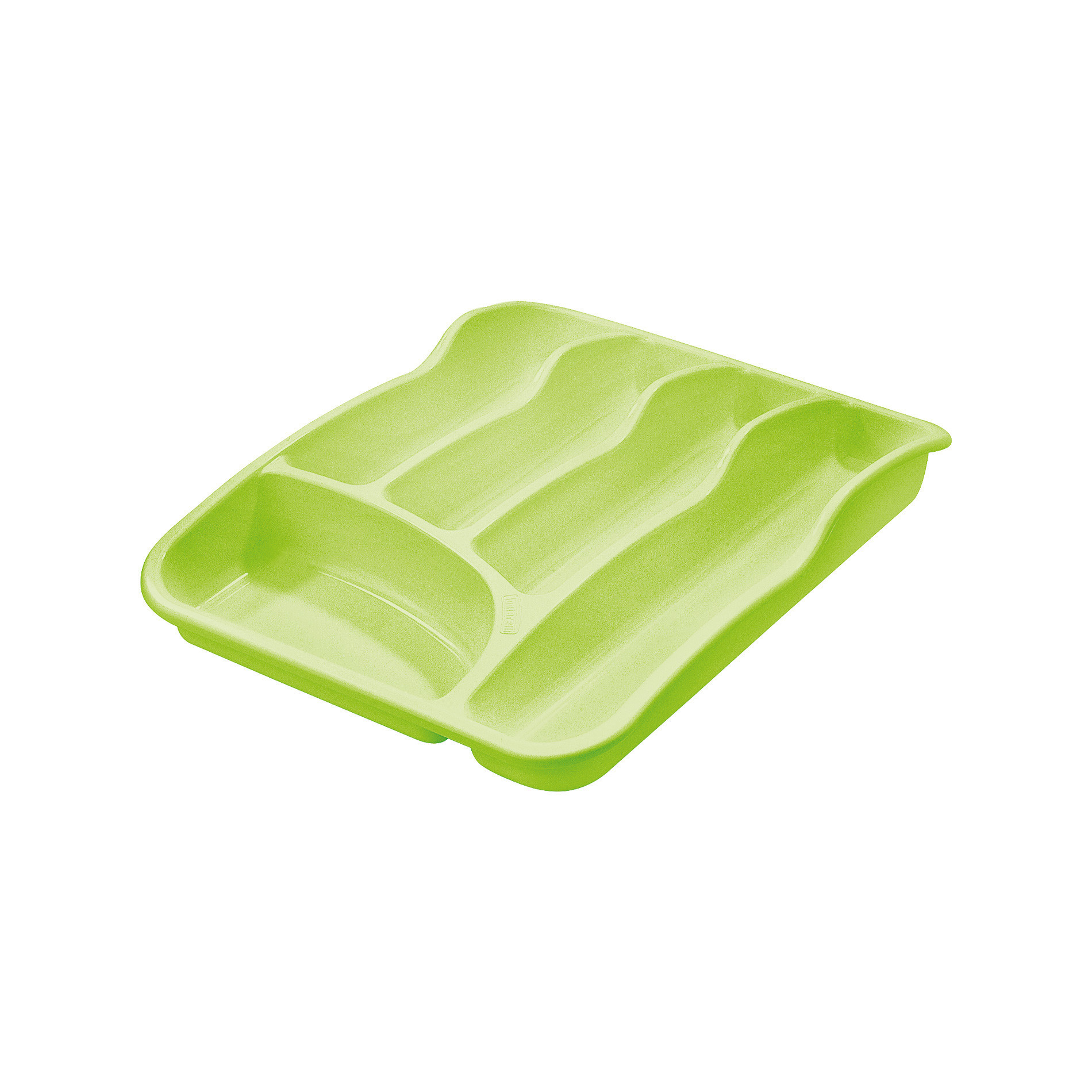 Home Project small cutlery tray Transp. lime green